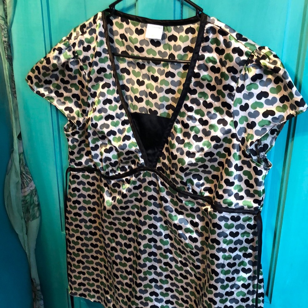 Motherhood satin top maternity size large